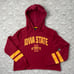 New Sz Med Women’s Colosseum Iowa State Cyclones Cropped Crop Top Hoodie NWOT
