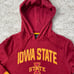 New Sz Med Women’s Colosseum Iowa State Cyclones Cropped Crop Top Hoodie NWOT