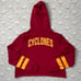 New Sz Med Women’s Colosseum Iowa State Cyclones Cropped Crop Top Hoodie NWOT