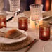 Candle Holder Glass Tea Lights Candle Holders Set of 12