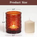 Candle Holder Glass Tea Lights Candle Holders Set of 12
