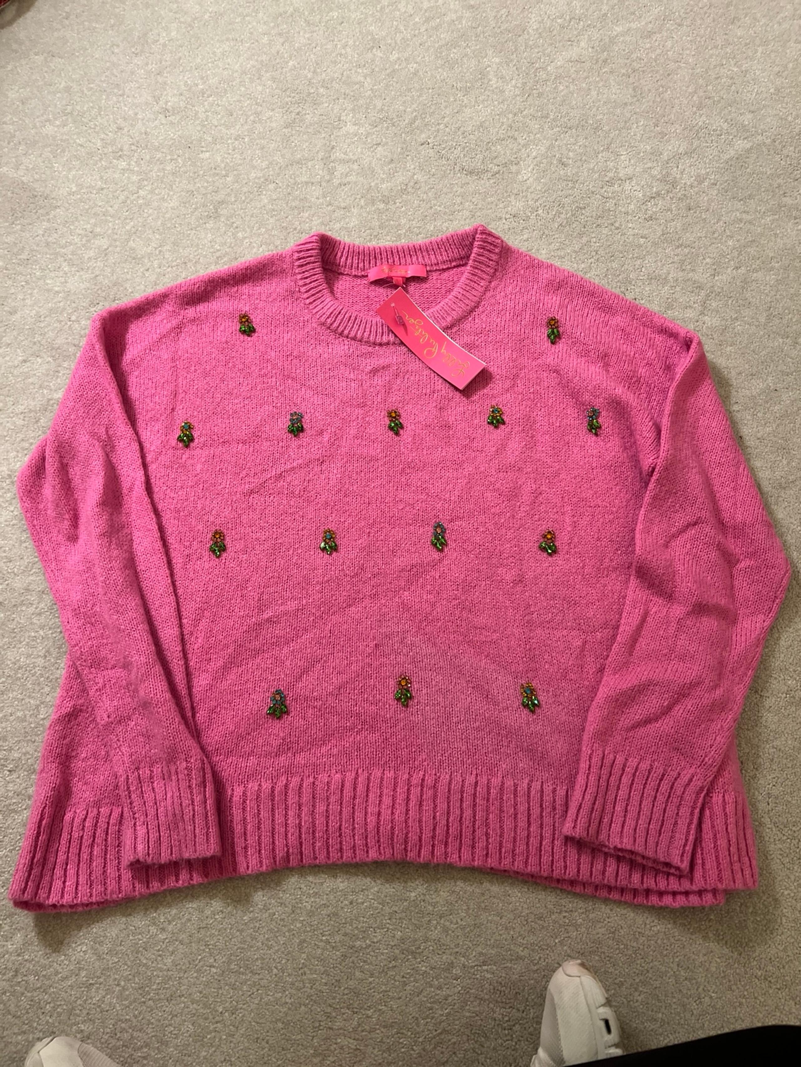 NEW Lilly Pulitzer embellished sweater