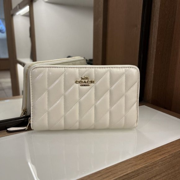 COACH MEDIUM ID ZIP WALLET WITH QUILTING CZ339 IMCHK