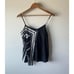 Rag & Bone Isadora Silk Cami Black White Asymmetrical Size X-Small new Size 2
