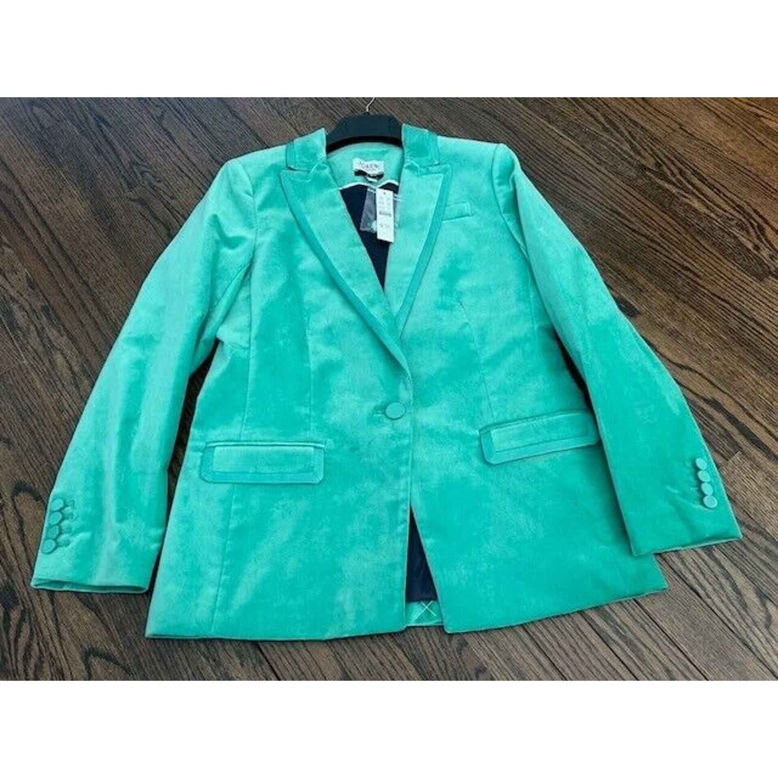 J.Crew Collection Willa Blazer Suit In Tipped Stretch Velvet BD006 