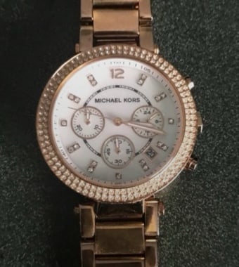 Michael Kors Parker Chronograph Rose Gold-tone Stainless Steel Women’s Watch