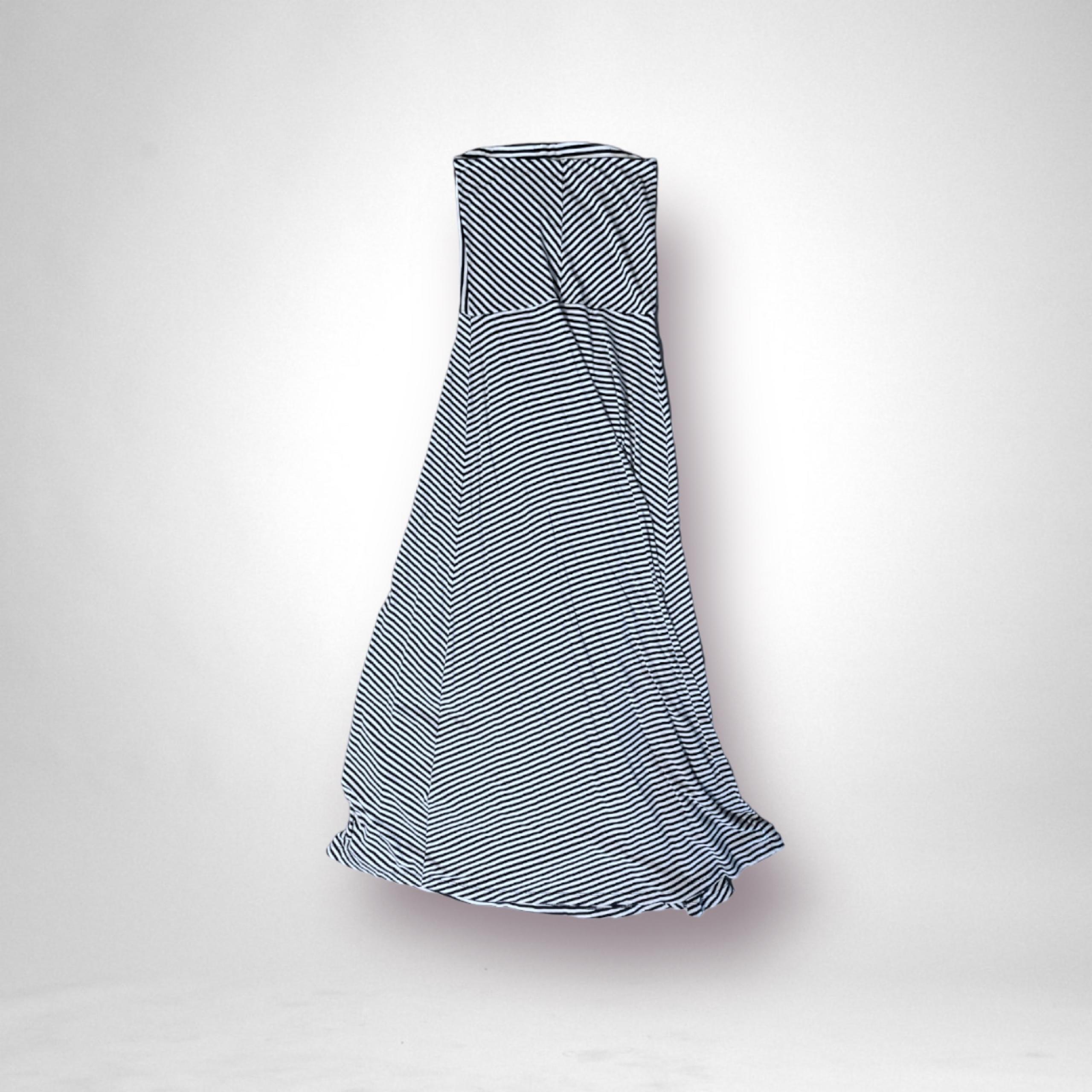 Gap Strapless Thin Striped Maxi Dress Size Small