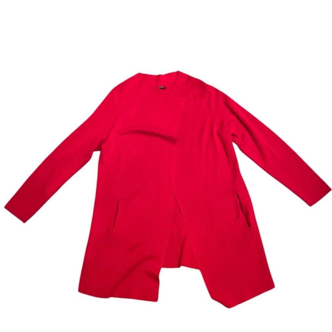 Eileen Fisher NWOT Red Silk Cotton Cardigan Women Sweater Sz 1X Soft Valentine
