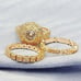 Royal Blue And White CZ Inlaid Glamorous Double-deck Ring, GPMB1451