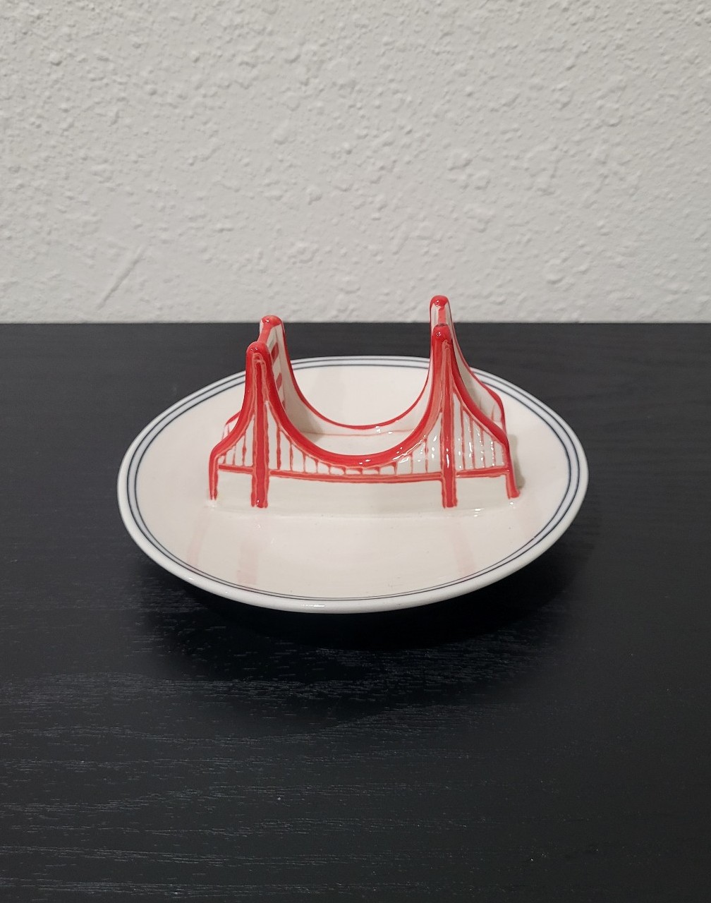 Anthropologie Molly Hatch Golden Gate Bridge Ring Dish