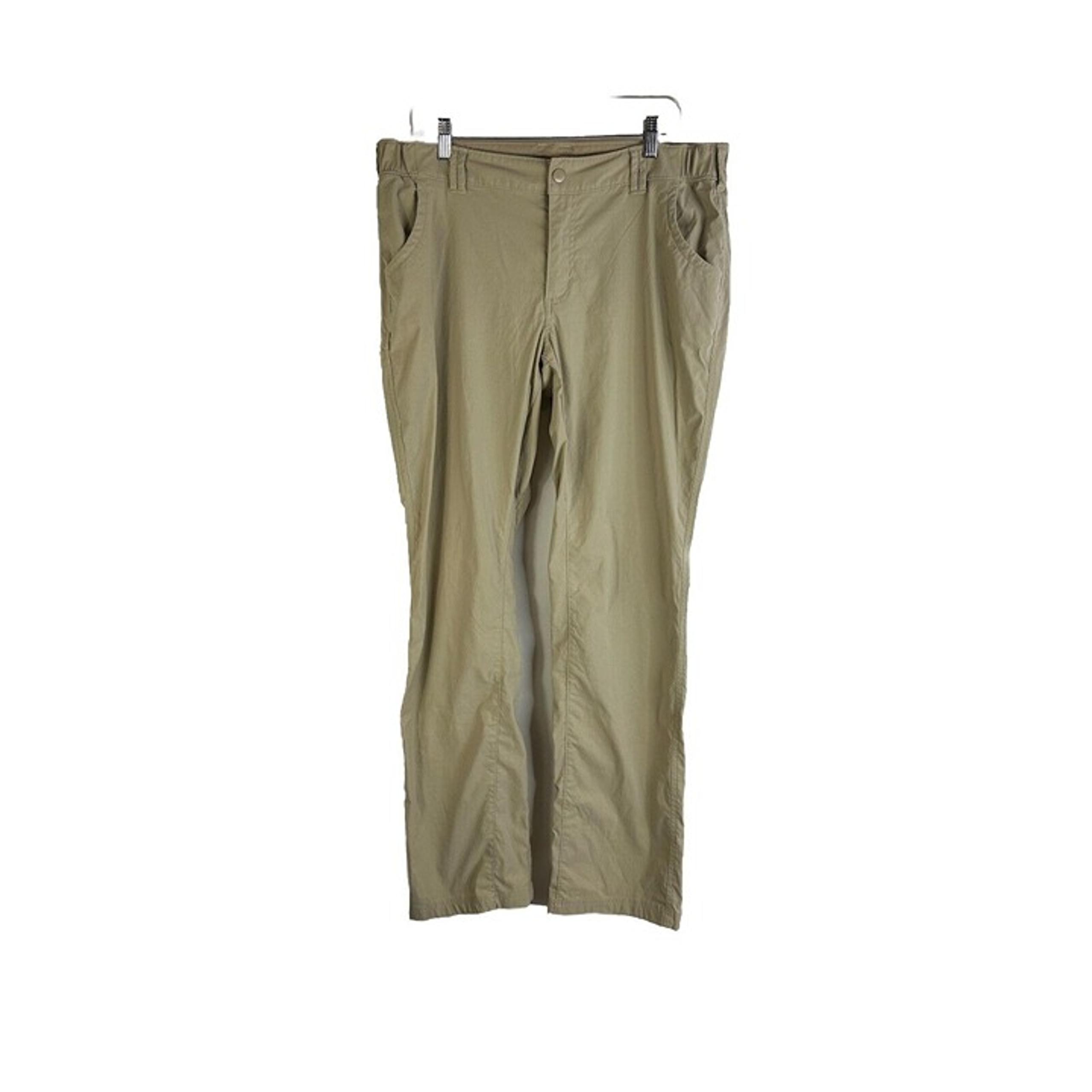 Duluth Trading Co Womens 14x35 Nylon Hiking Trail Cargo Pants Khaki