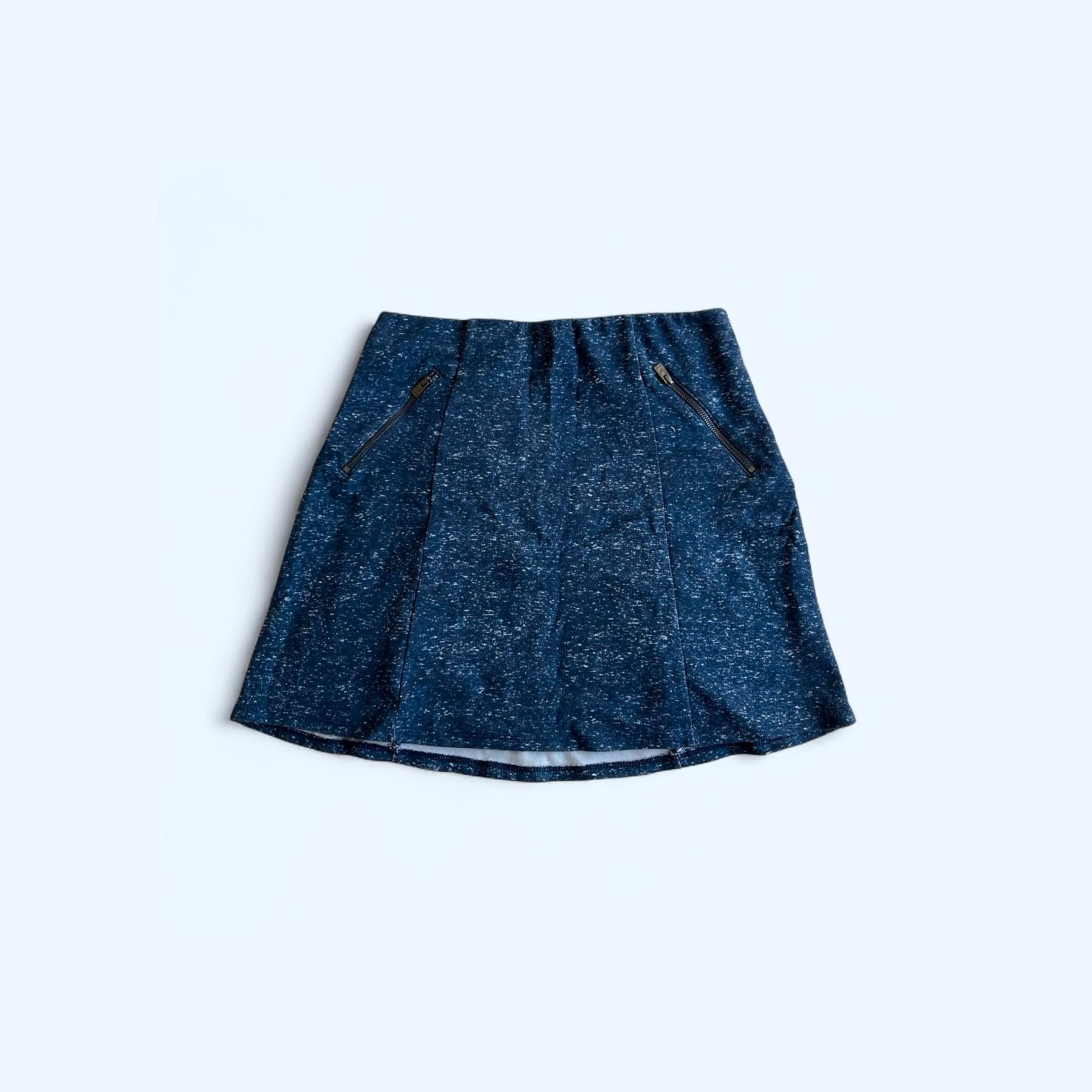 hollister co blue speckled stretch mini skirt