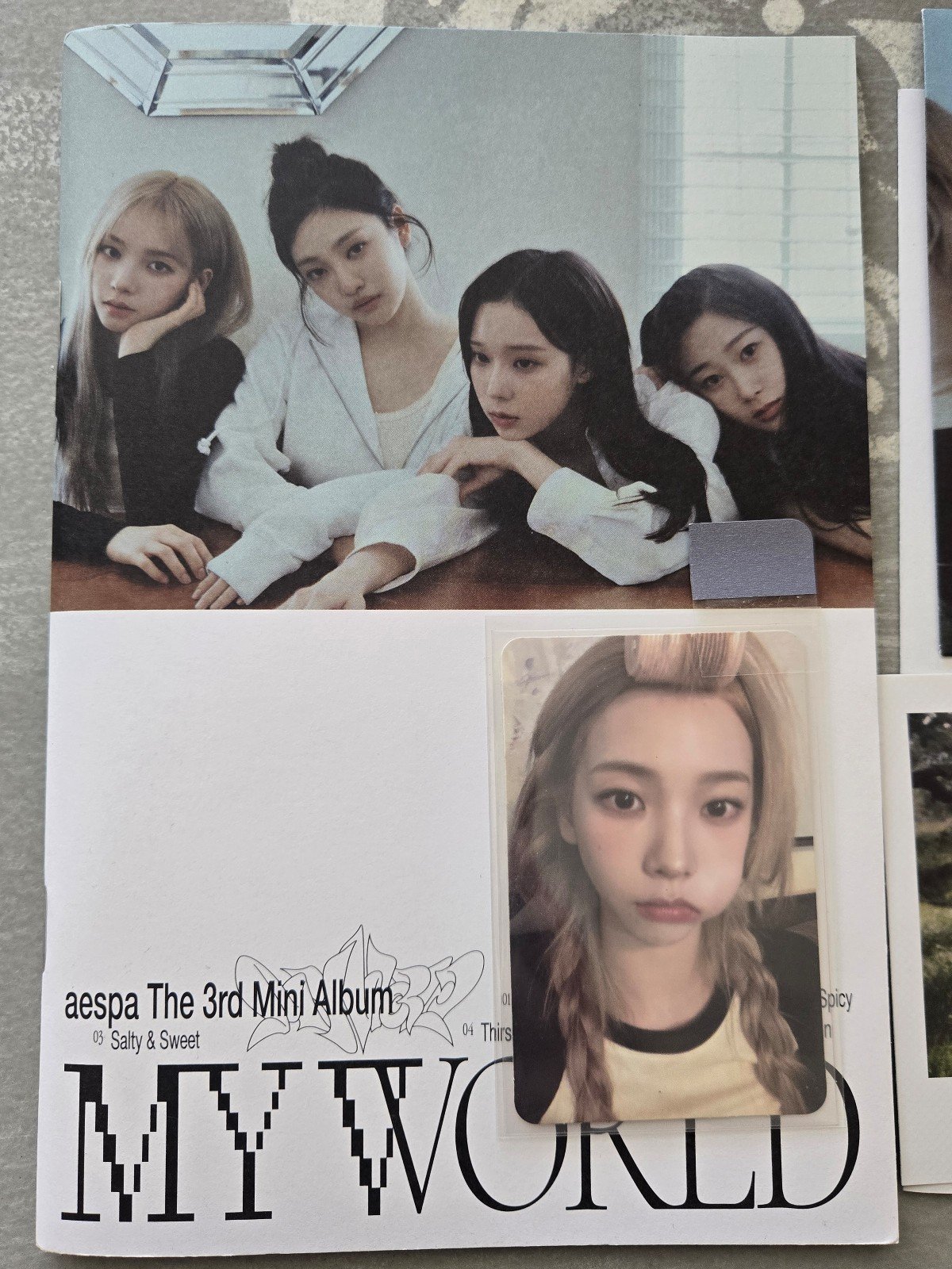 (RESERVED) Aespa Karina My World Barnes and Noble Exclusive Photocard + Album