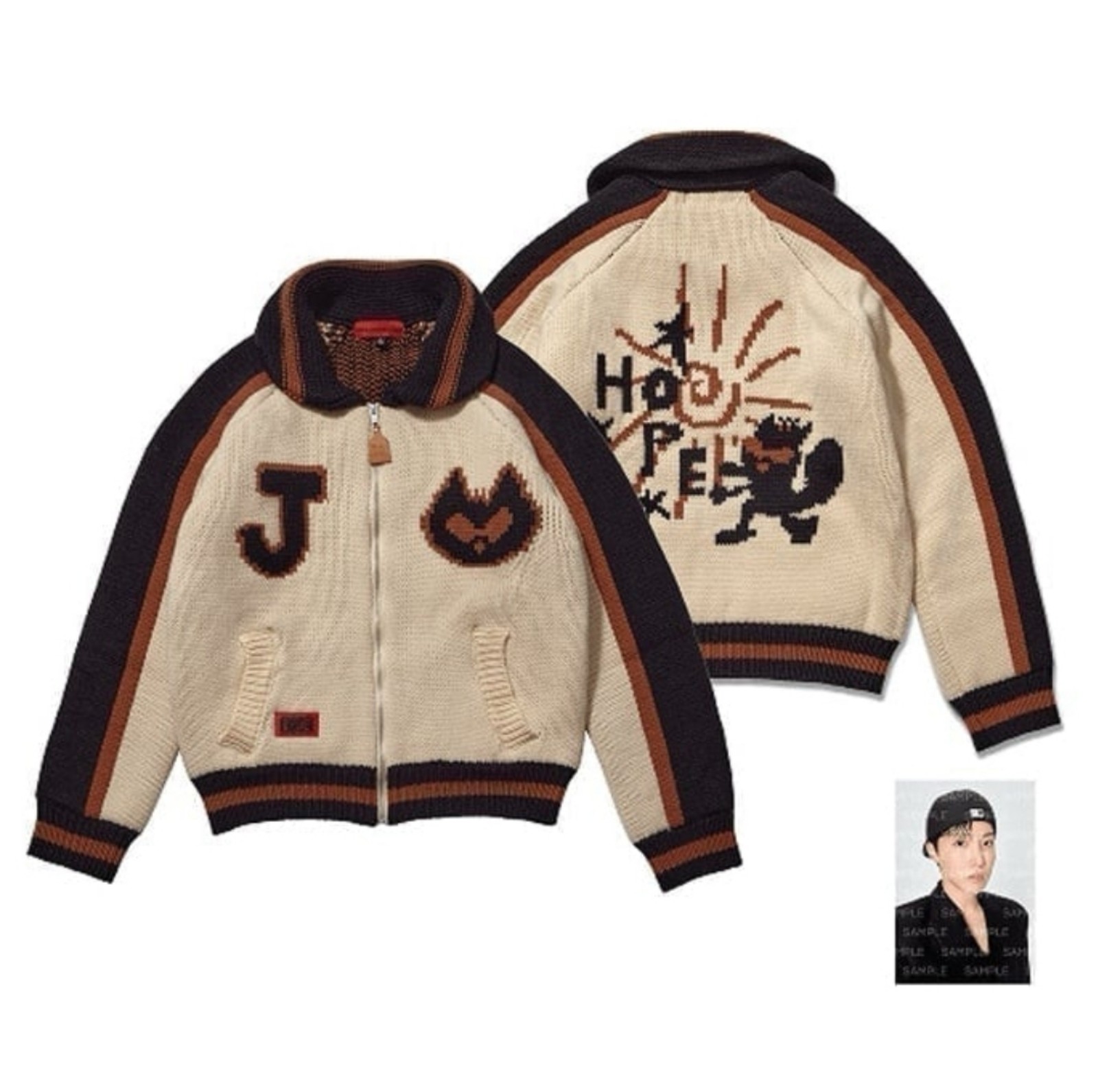 J-hope Cowichan Cardigan + Photocard