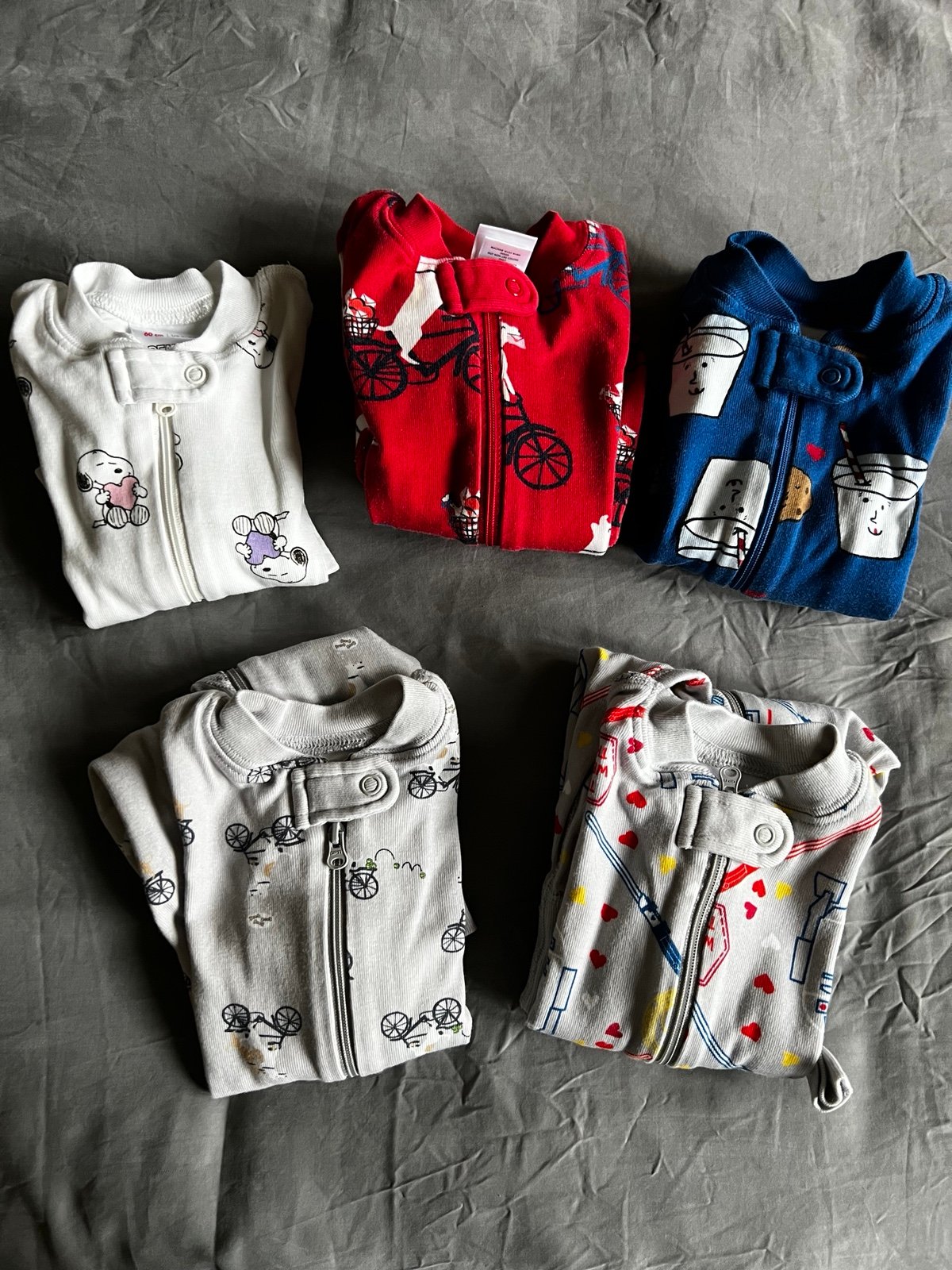 5 pre-loved Hanna Anderson PJs size 3-6m