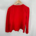 CHICO'S Red Quitled Textured Snap Closure Knit Jacket Blazer // L
