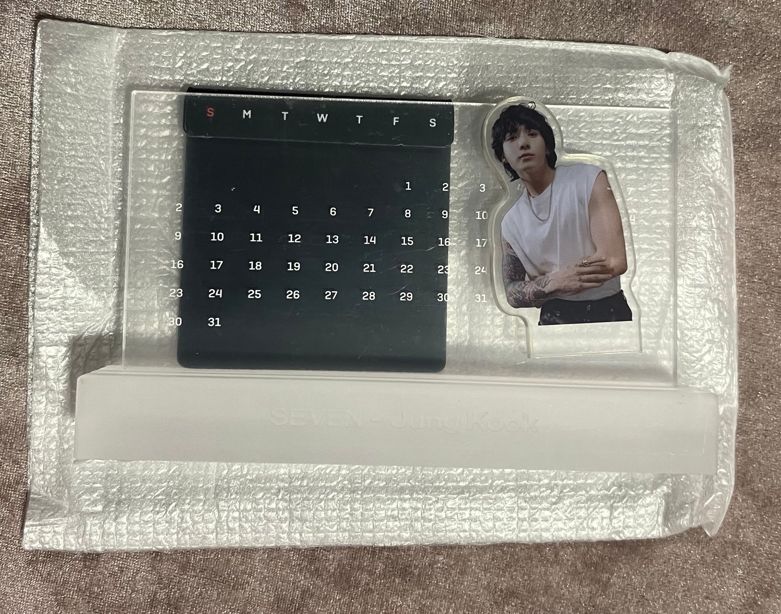 jungkook acrylic stand calendar