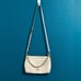 Coach Carrie Leather Crossbody Chain Shoulder Bag Chalk White F22212