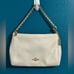 Coach Carrie Leather Crossbody Chain Shoulder Bag Chalk White F22212