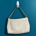 Coach Carrie Leather Crossbody Chain Shoulder Bag Chalk White F22212