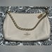 Coach Carrie Leather Crossbody Chain Shoulder Bag Chalk White F22212