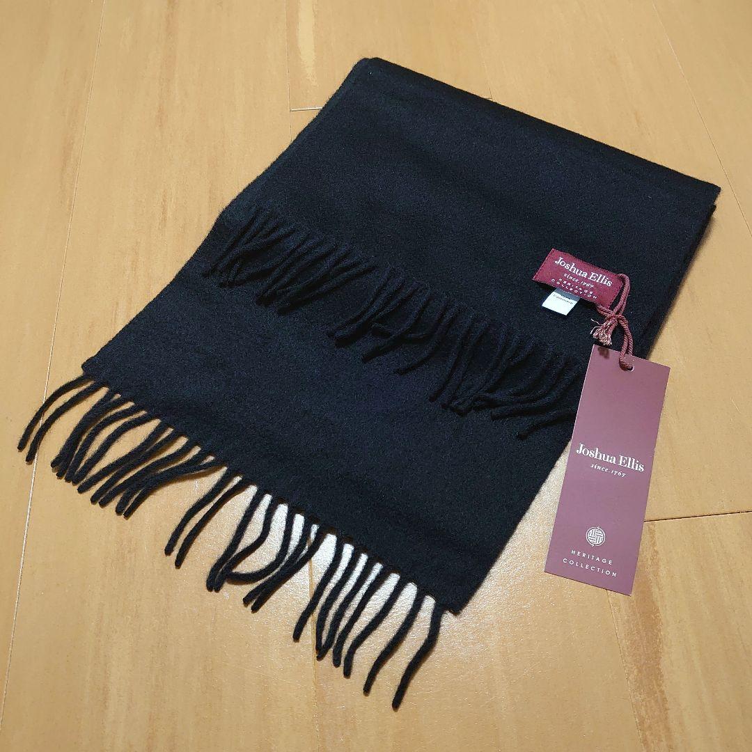 特別オファー Brand New Scarves Black Scarf Cashmere Ellis Unused】Joshua & 小物