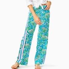 Lilly Pulitzer NWT 32” Bal Harbour Palazzo Pants Chick Magnet 128 size xs