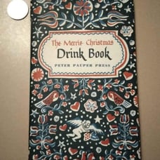 Vintage Peter Pauper Press The Merrie Christmas Drink Book dust cover