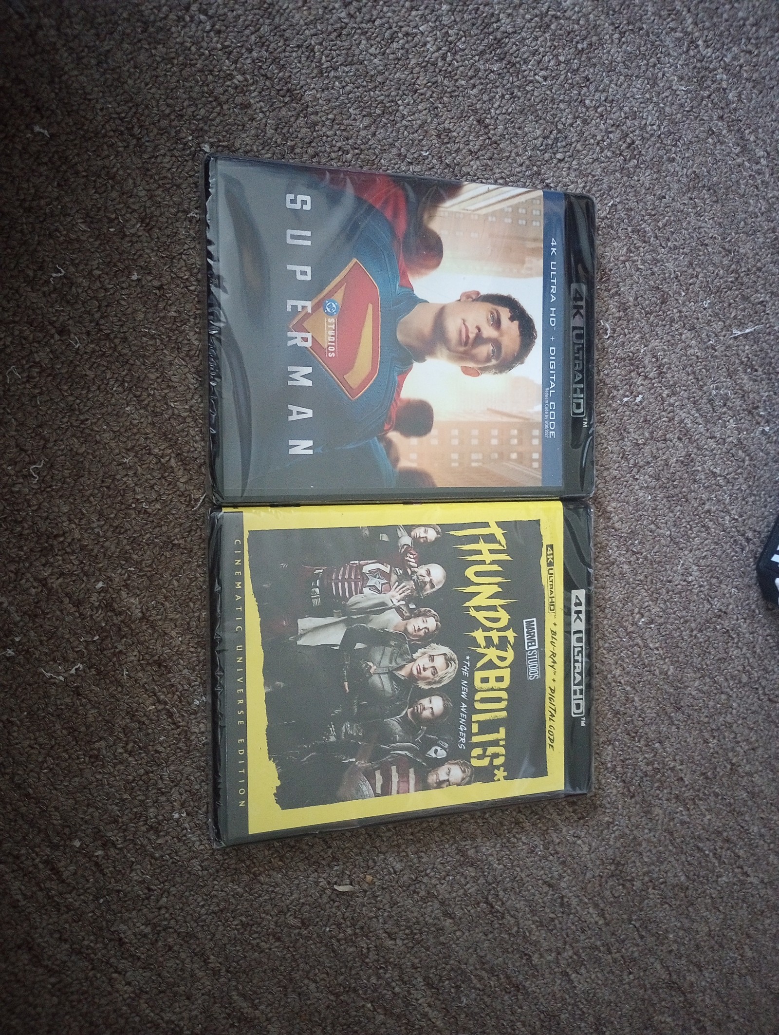 Superman And Thunderbolts 4k Ultra HD DVD & Digital Code