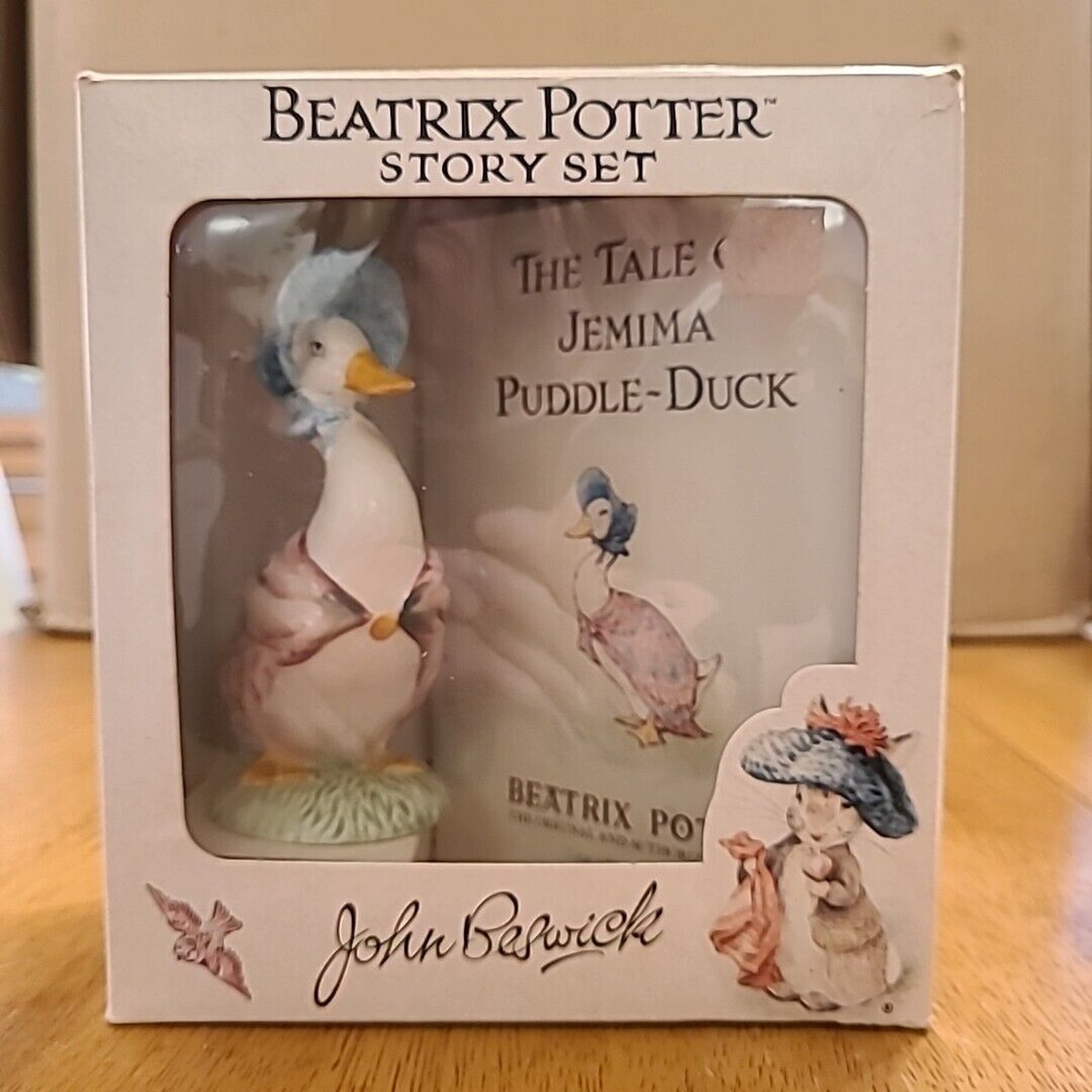 Royal Albert Beatrix Potter Jemima Puddle Duck Story Book Figurine 1988 UK RARE!