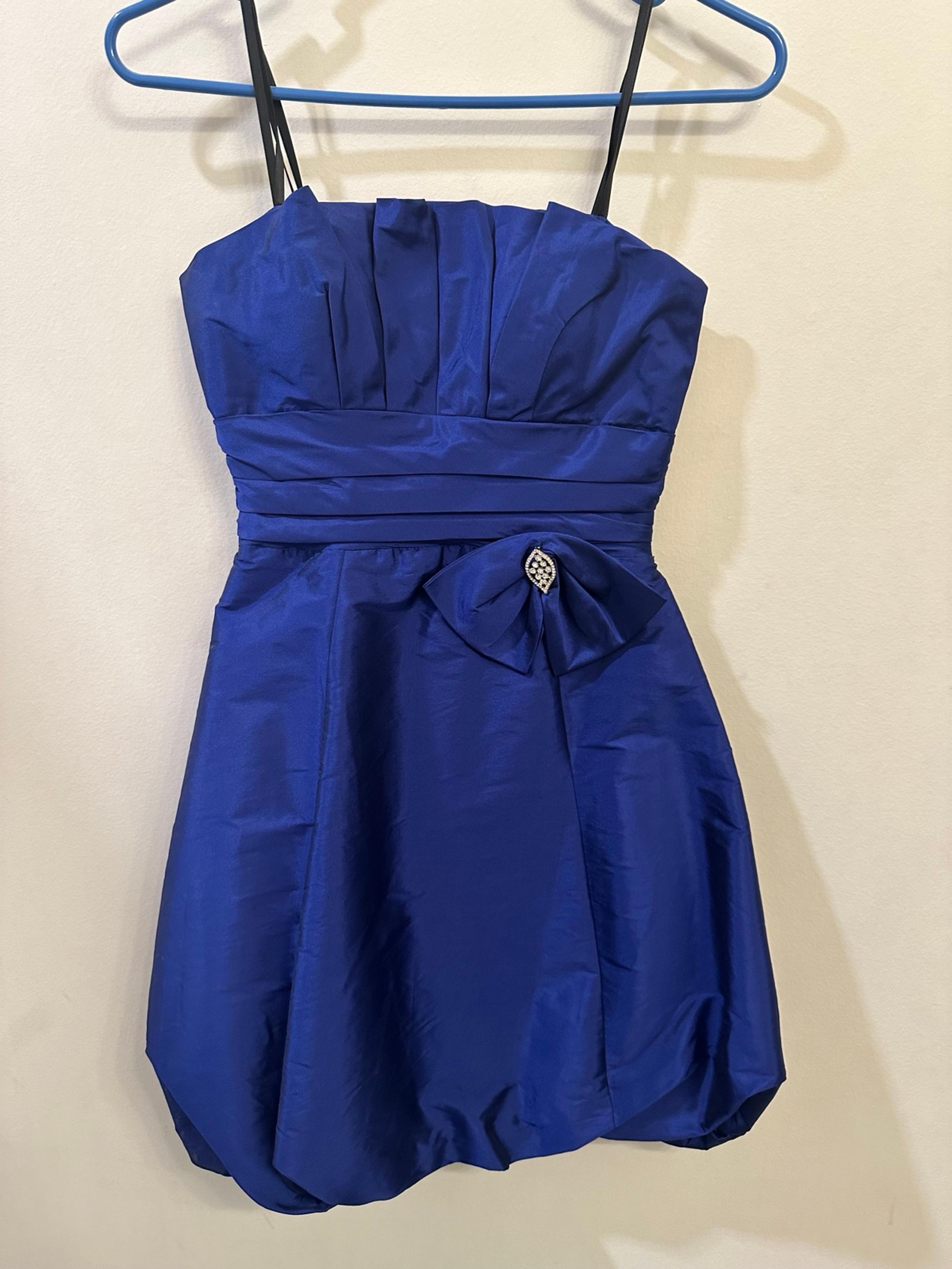Betsy and Adam Navy Blue Women’s Formal Cocktail Mini Dress Vintage Size 4