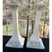 2 Beautiful 1911 Royal Bavarian Candle Sticks Hand Painted 8.5” Tall -O4
