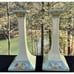 2 Beautiful 1911 Royal Bavarian Candle Sticks Hand Painted 8.5” Tall -O4