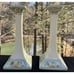 2 Beautiful 1911 Royal Bavarian Candle Sticks Hand Painted 8.5” Tall -O4