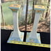 2 Beautiful 1911 Royal Bavarian Candle Sticks Hand Painted 8.5” Tall -O4