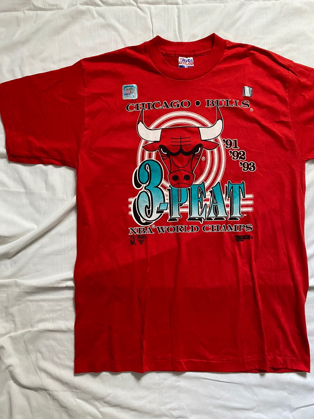 Chicago Bulls '93 VTG T-Shirt Sngl Stitc