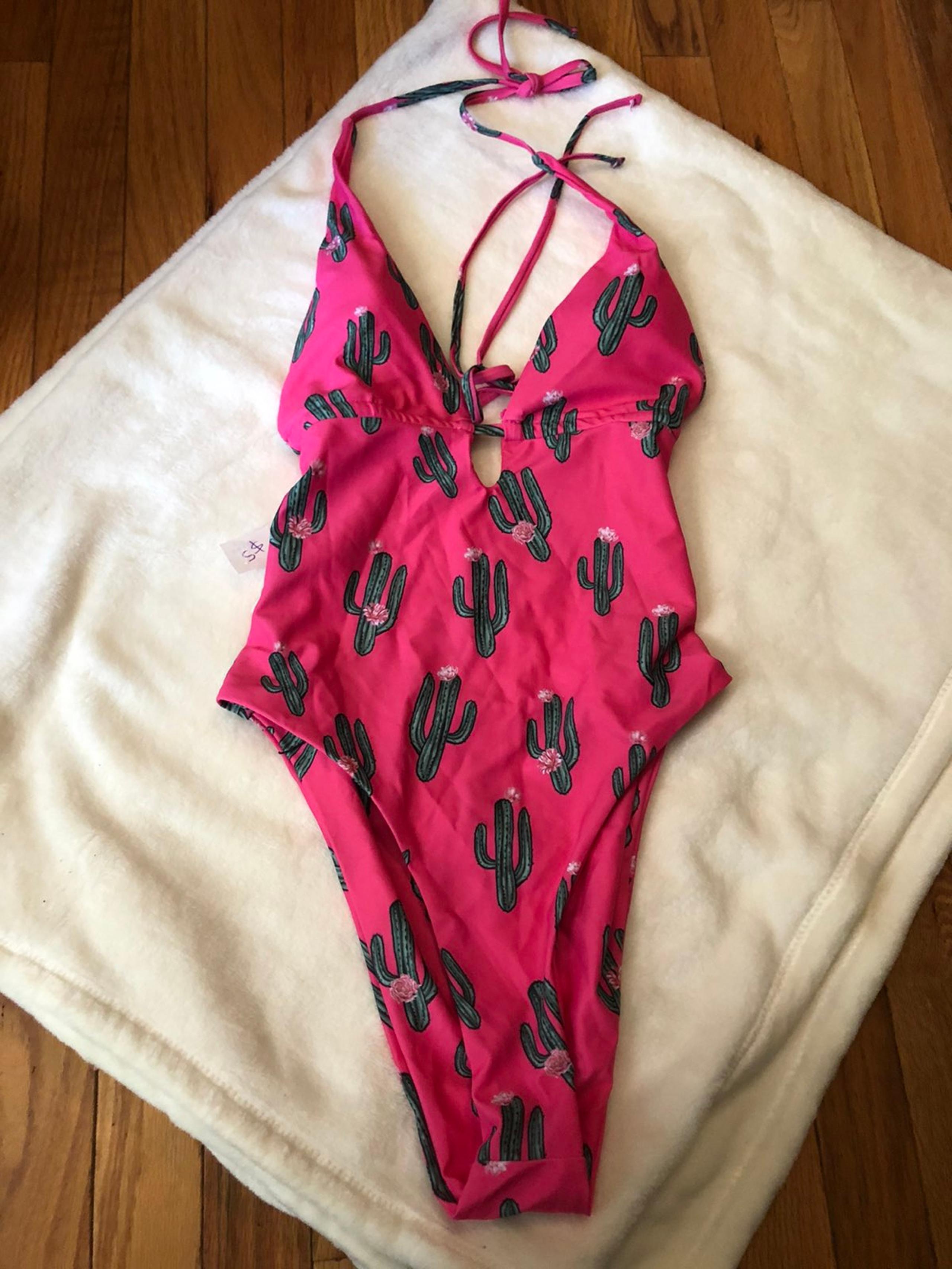 Womens Boutique Cactus One piece Swimsui