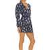 Revolve Saylor Navy Floral Chiffon Dress Puff Sleeve Size XS MSRP 242