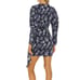 Revolve Saylor Navy Floral Chiffon Dress Puff Sleeve Size XS MSRP 242
