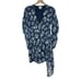 Revolve Saylor Navy Floral Chiffon Dress Puff Sleeve Size XS MSRP 242