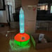 2- Blow Mold Christmas Bubble Lite Light NEW 24” color changing