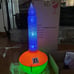 2- Blow Mold Christmas Bubble Lite Light NEW 24” color changing