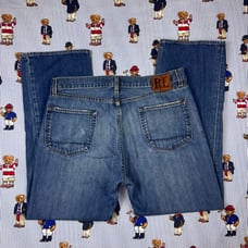 Men’s Polo Ralph Lauren Baggy Denim Jeans Sz 36