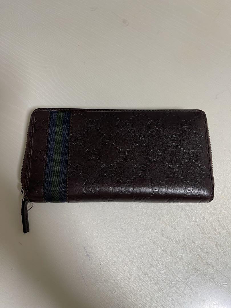 Gucci GG Pattern Long Wallet Dark Brown