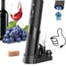 CIRLE JOY Refillable electric wine bottle opener, 7-in-1 wine gift set with elec