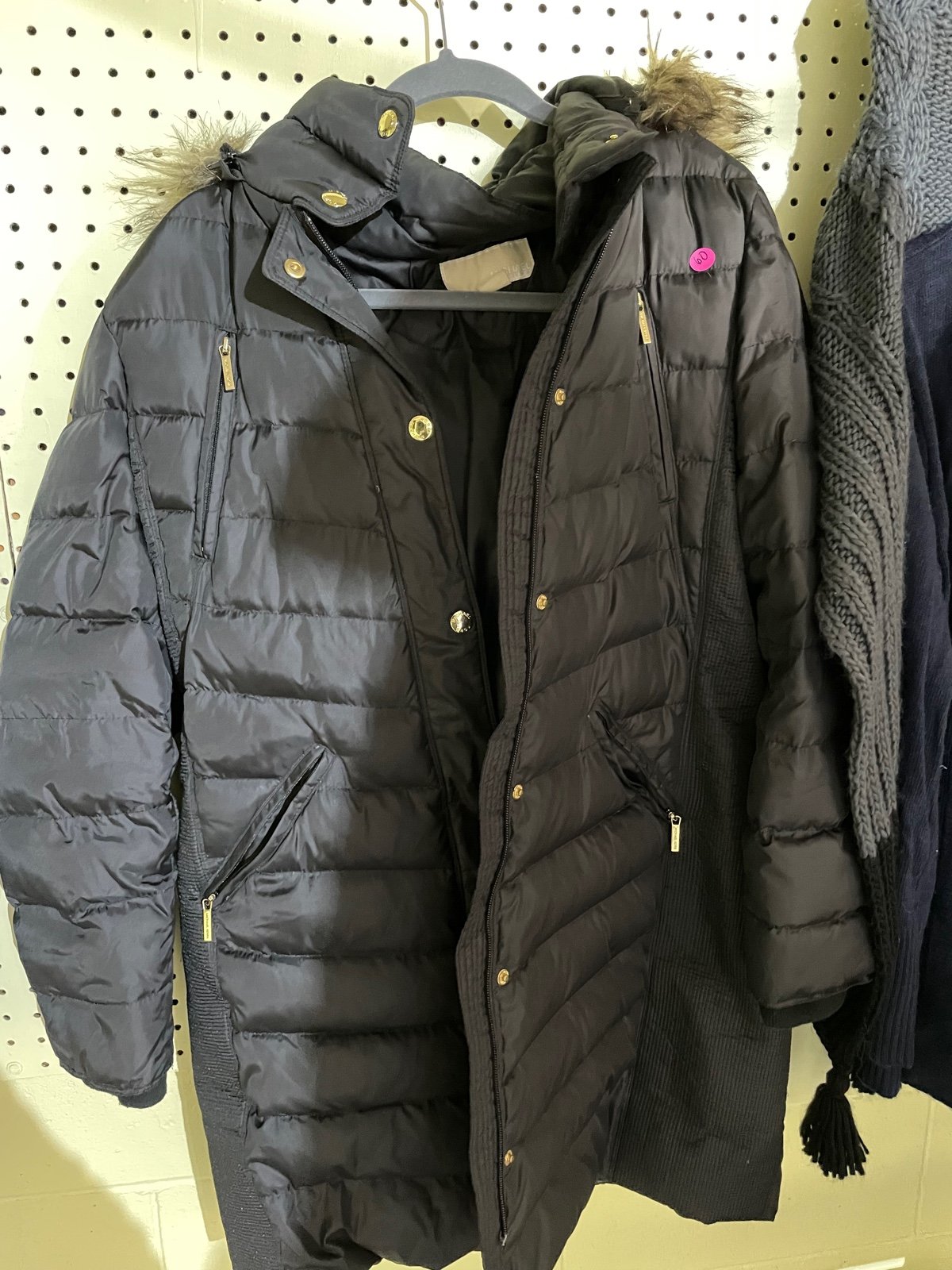 Michael Kors puffer long jacket LARGE