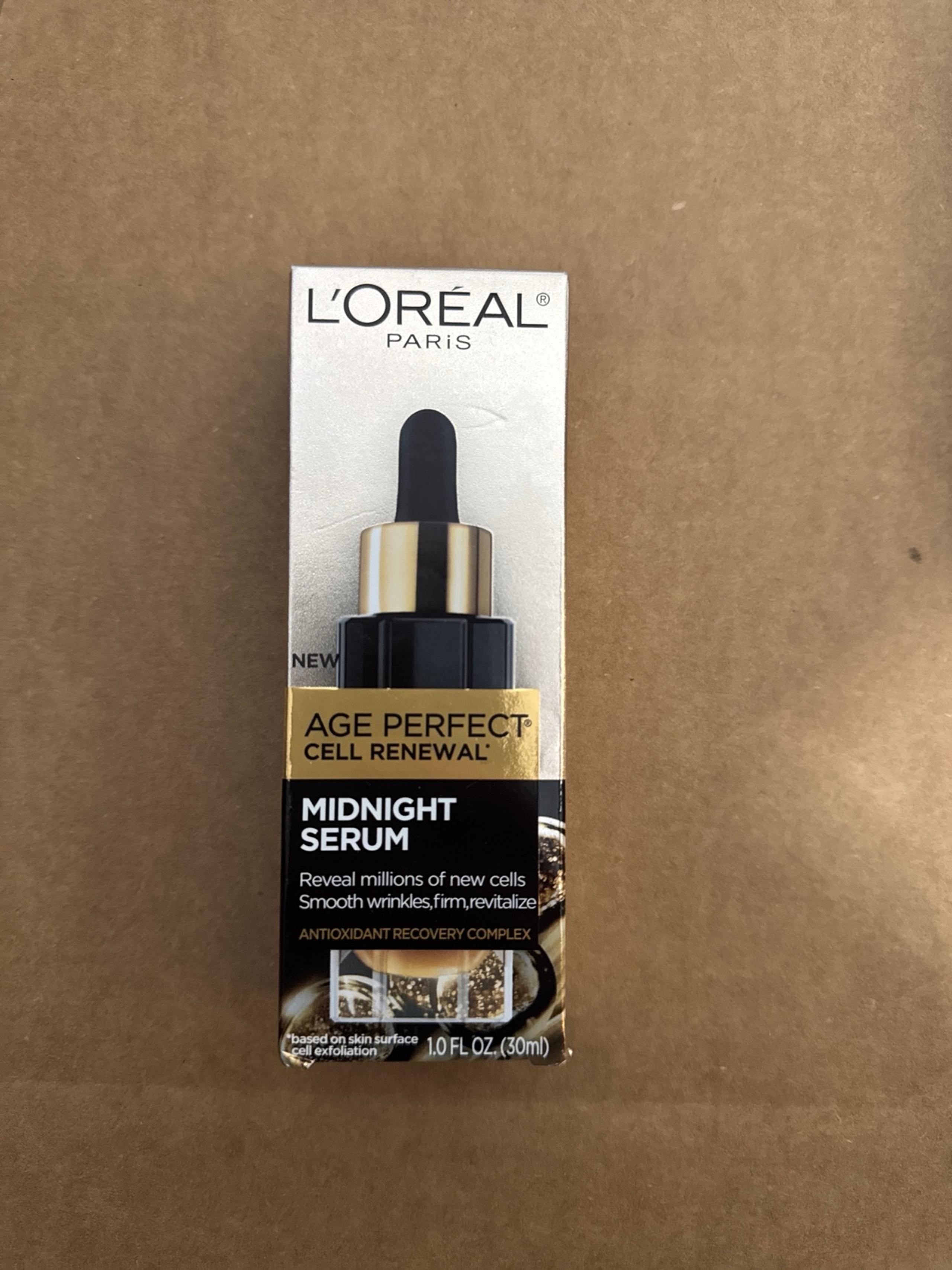 LOreal Paris Age Perfect Cell Renewal Midnight Serum 1.0 Fl Oz NIB