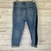Revolve Blank NYC Crop Girlfriend Denim High Rise Jeans Side Dark Panel Stripes