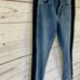 Revolve Blank NYC Crop Girlfriend Denim High Rise Jeans Side Dark Panel Stripes