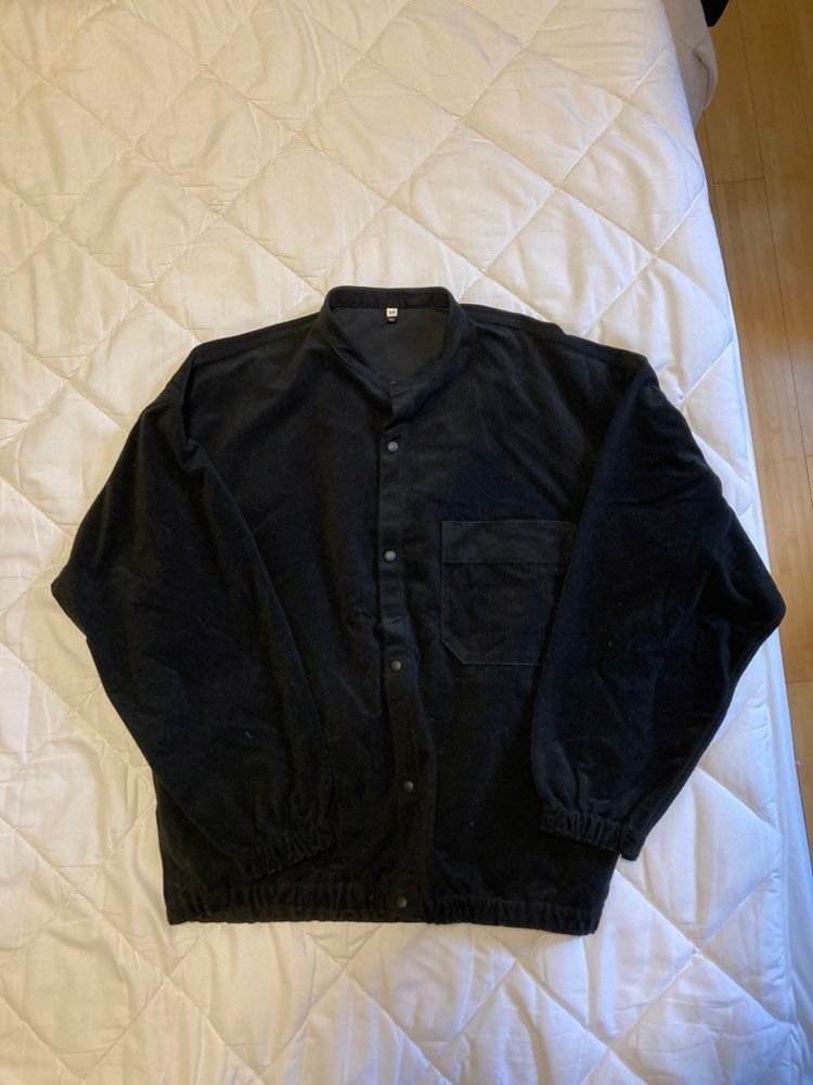 Muji black corduroy jacket